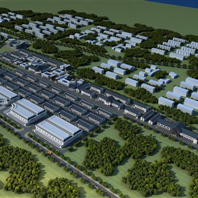 新中式 厂房 厂区