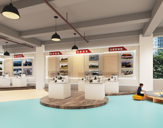 现代 展厅 军事教育基地展厅