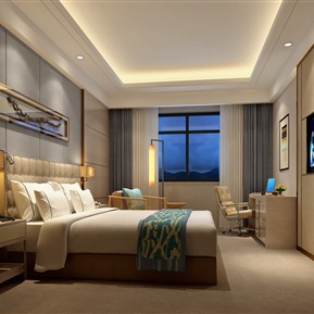 新中式 客房 酒店单人间