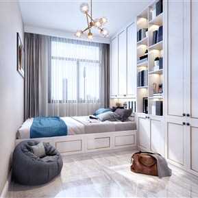 轻奢 榻榻米卧室