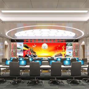 现代 监控室 监狱指挥中心