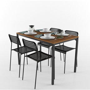 现代 餐桌椅组合 餐桌 餐椅