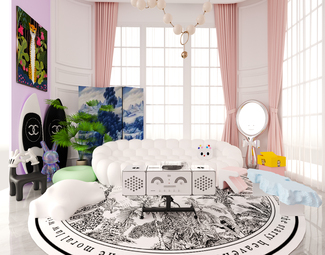 现代 客厅 别墅