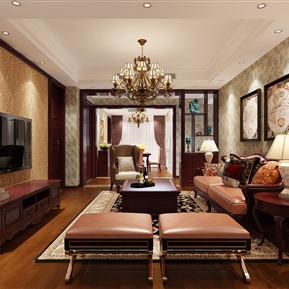 美式 客厅