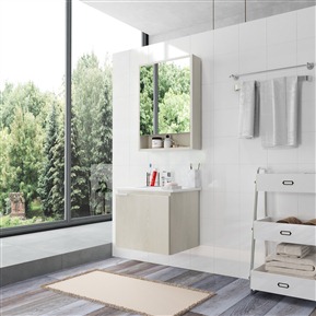 现代 洗手台 橡木卫浴柜