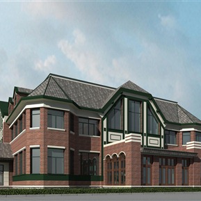 欧式 独栋别墅 会所大别墅酒店