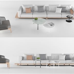 现代 沙发茶几组合