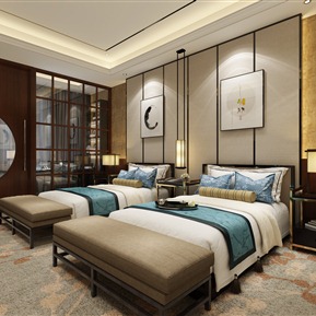 新中式 客房 酒店 套房 会客厅
