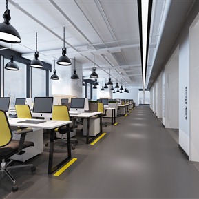 工业LOFT 公共办公区 开敞办公区
