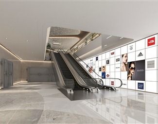 现代商场扶梯