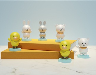 现代兔子卡通雕塑