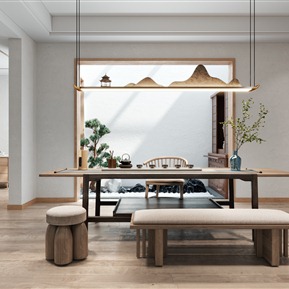 新中式 茶室 地下室茶室书房