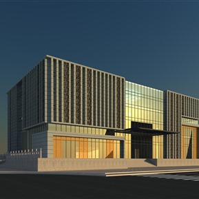 新中式 建筑 档案馆场馆