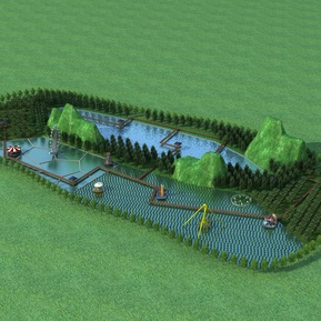 现代 公园 水上公园