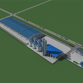 现代 厂房 食品加工场