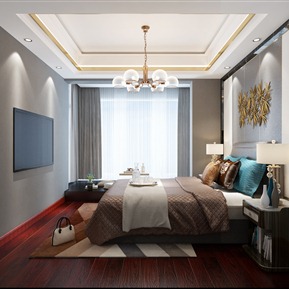 轻奢 卧室 客餐厅