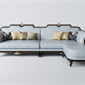 简欧 转角沙发 沙发组合