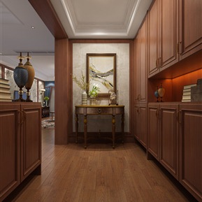 美式 玄关 门厅