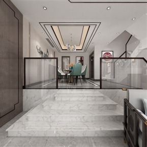 新中式 客餐厅 别墅客餐厅