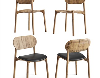 北欧现代木质椅子