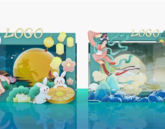 现代网红拍照打卡美陈