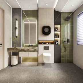 现代 卫生间