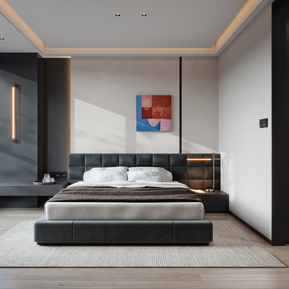 现代 卧室 主卧室