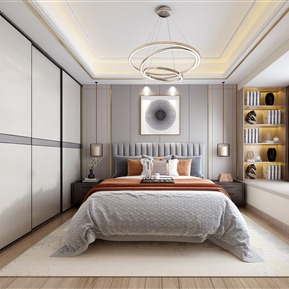 轻奢 卧室 主卧