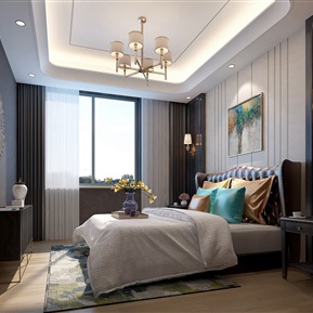简欧 卧室 混搭次卧室