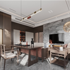 新中式 起居室 三楼起居室