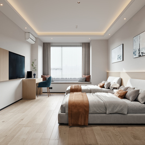 现代 客房 酒店公寓客房