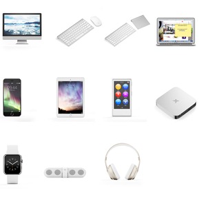 现代 电脑 电子数码产品组合