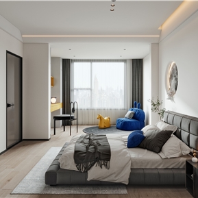 现代 卧室 卧室男孩房