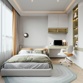 现代 儿童房 儿童房次卧室