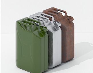现代绿色汽油桶