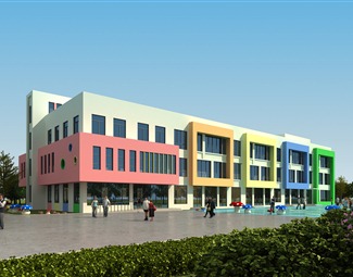 现代 幼儿园建筑 幼儿园