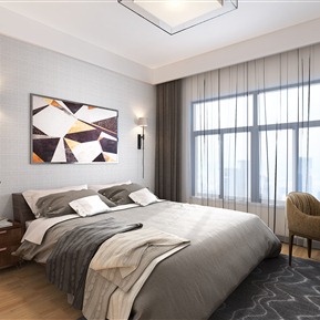 北欧 卧室 主卧室