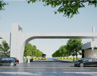 现代 大门 大门建筑
