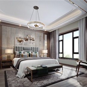 后现代 卧室 主卧
