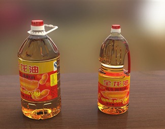 现代 食用油 金龙鱼油瓶