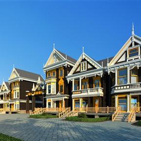 欧式 联排别墅 俄式别墅