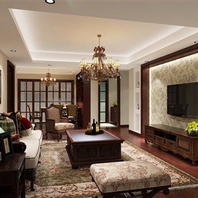 美式 客厅