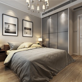 现代 卧室 卧室床组合