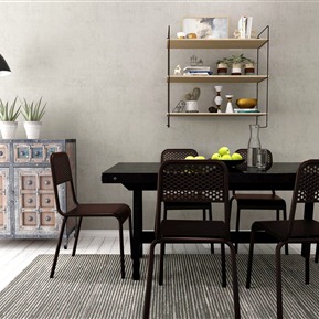 工业LOFT 餐桌椅组合 餐桌装饰柜组合