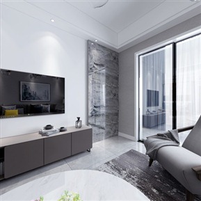 现代 客餐厅 全景