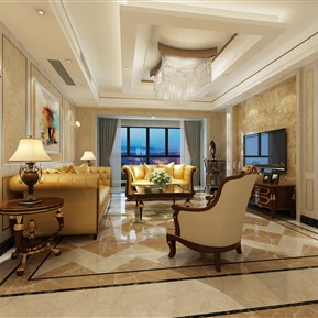 美式 客厅