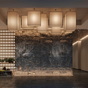 新中式 门厅 会所门厅