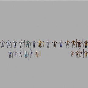 现代 游戏角色 诛仙世界游戏角色