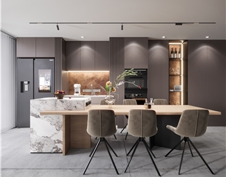 现代 餐桌椅组合 餐桌 餐椅