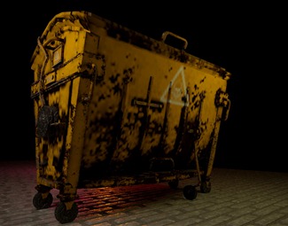 工业LOFT  垃圾箱 太空垃圾箱 科幻